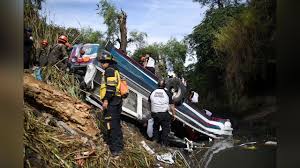 55 killed after Guatemala bus plunges into ravine