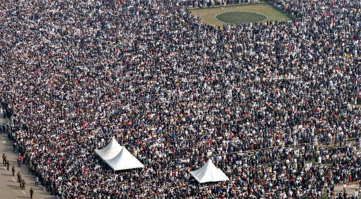 ‘The Largest Funeral in History’: Massive Turnout at Khaleda Zia’s  Janaza on Manik Mia Avenue