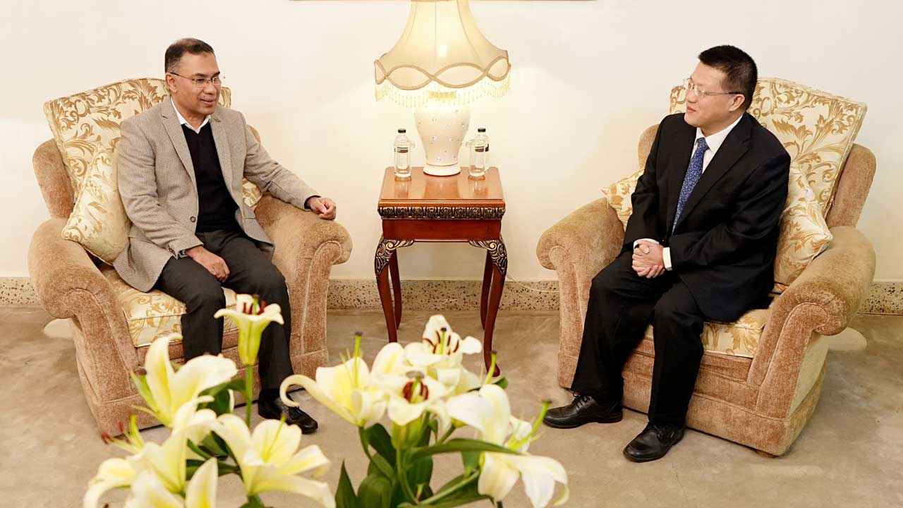 Chinese envoy meets Tarique,pledges  cooperation with  next govt