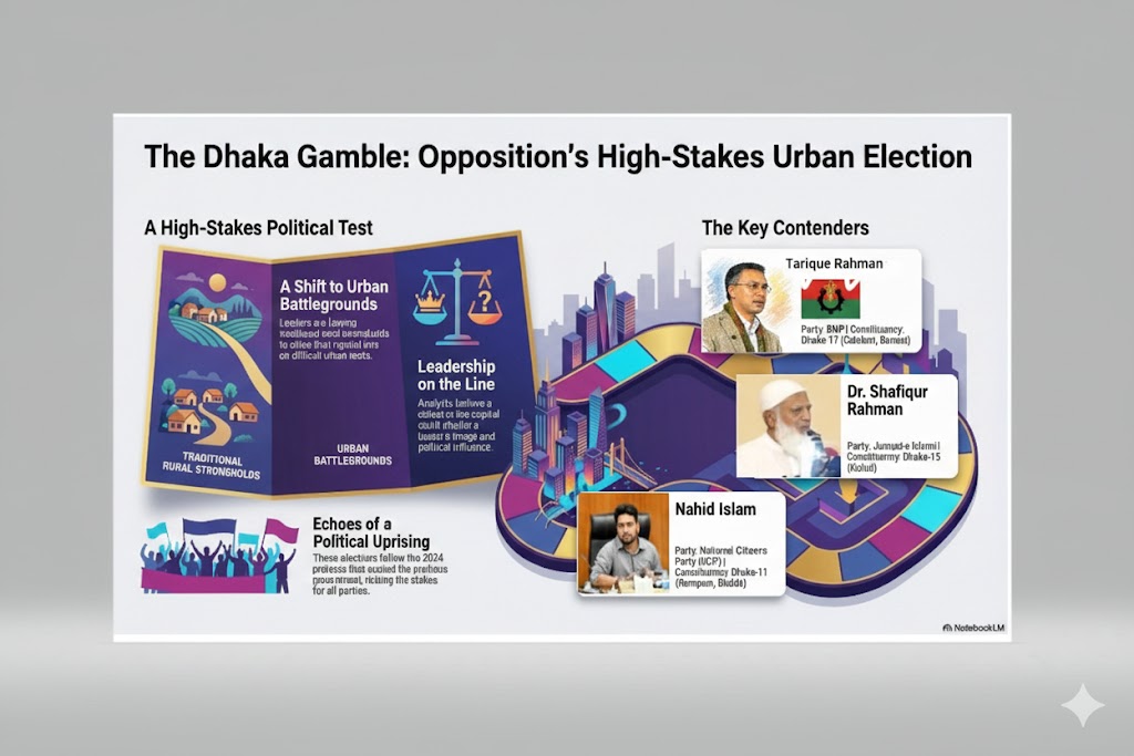 “High-Stakes Battle of Top Leaders in Dhaka”