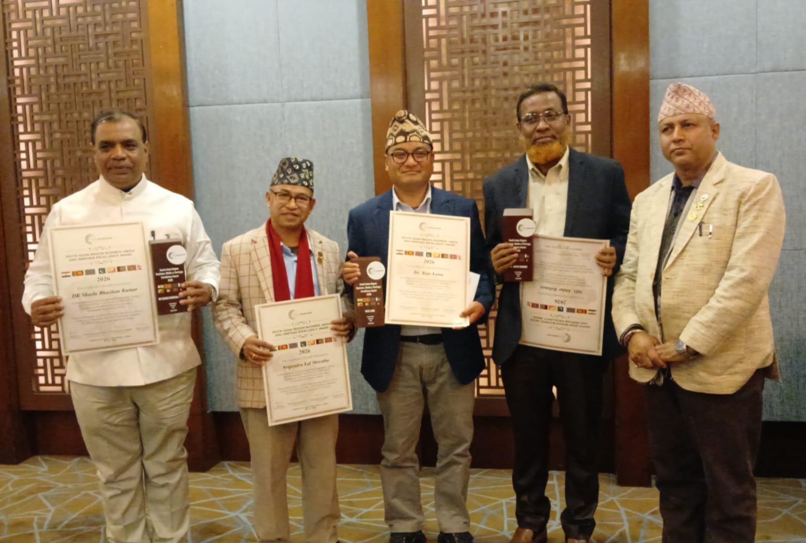 Dozens of journalists honored with South Asian Hero Award 2026